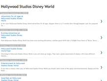 Tablet Screenshot of hollywoodstudiosdisneyworld.blogspot.com