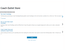 Tablet Screenshot of coach-outlet-store.blogspot.com