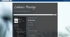 Desktop Screenshot of levanasmusings.blogspot.com