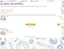 Tablet Screenshot of elbauldelcolegio-mariluz.blogspot.com
