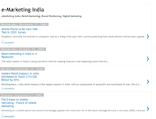 Tablet Screenshot of e-marketingindia.blogspot.com