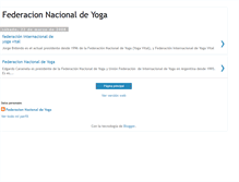 Tablet Screenshot of federaciondeyoga.blogspot.com