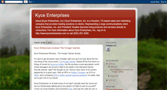 Desktop Screenshot of kyceenterprises.blogspot.com