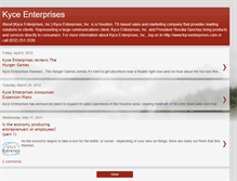 Tablet Screenshot of kyceenterprises.blogspot.com