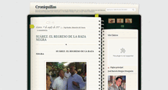 Desktop Screenshot of croniquillas.blogspot.com