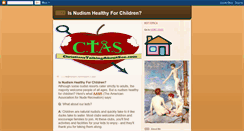 Desktop Screenshot of isnudismhealthyforchildren.blogspot.com