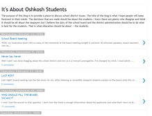 Tablet Screenshot of oshkoshstudents.blogspot.com