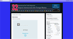 Desktop Screenshot of internationalseaturtlesymposium.blogspot.com