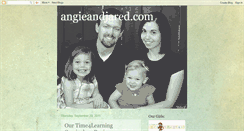 Desktop Screenshot of angieandjared.blogspot.com