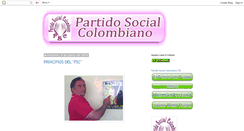 Desktop Screenshot of partidosocialcolombiano.blogspot.com