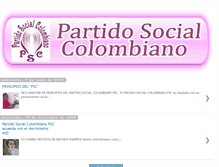 Tablet Screenshot of partidosocialcolombiano.blogspot.com