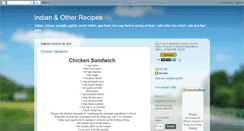 Desktop Screenshot of myrecipes1971.blogspot.com