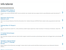 Tablet Screenshot of infotelevisi.blogspot.com