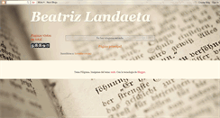 Desktop Screenshot of beatrizlandaeta.blogspot.com