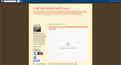 Desktop Screenshot of iamtheresistence.blogspot.com