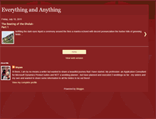 Tablet Screenshot of everythingandanything4now.blogspot.com