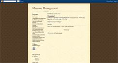 Desktop Screenshot of ideasonmanagement.blogspot.com