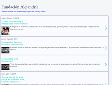 Tablet Screenshot of fundacionalejandria.blogspot.com