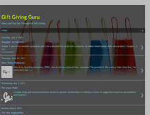 Tablet Screenshot of giftgivingguru.blogspot.com