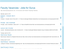 Tablet Screenshot of facultyvacancies.blogspot.com