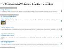 Tablet Screenshot of franklinmountains.blogspot.com
