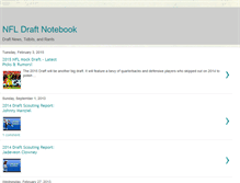 Tablet Screenshot of nfl-draft-notebook.blogspot.com