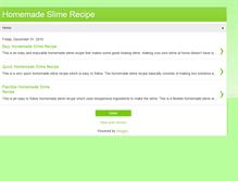 Tablet Screenshot of homemadeslimerecipe.blogspot.com