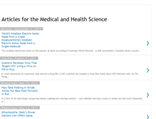 Tablet Screenshot of medicalsciencearticles.blogspot.com