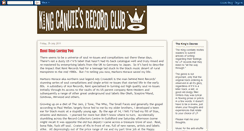 Desktop Screenshot of kingcanutesrecordclub.blogspot.com
