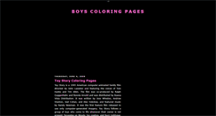 Desktop Screenshot of boys-coloring-pages.blogspot.com