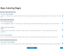 Tablet Screenshot of boys-coloring-pages.blogspot.com