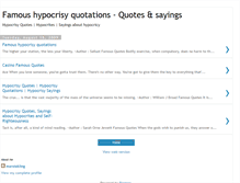 Tablet Screenshot of hypocrisyquotations.blogspot.com