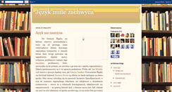 Desktop Screenshot of jezykmniezachwyca.blogspot.com