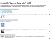 Tablet Screenshot of fundacionjade.blogspot.com