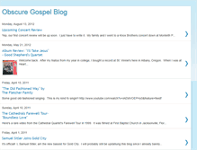 Tablet Screenshot of obscuregospelblog.blogspot.com