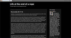 Desktop Screenshot of lifeattheendofarope.blogspot.com