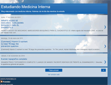 Tablet Screenshot of estudiandomedicinainterna.blogspot.com