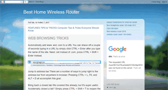 Desktop Screenshot of besthomewirelessrouterreview.blogspot.com