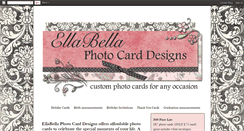 Desktop Screenshot of ellabellaphotocards.blogspot.com