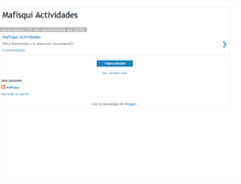 Tablet Screenshot of mafisquiactividades.blogspot.com