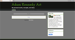 Desktop Screenshot of adamkennedyart.blogspot.com