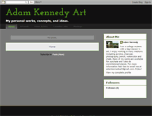 Tablet Screenshot of adamkennedyart.blogspot.com