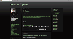 Desktop Screenshot of boredstiffgeeks.blogspot.com