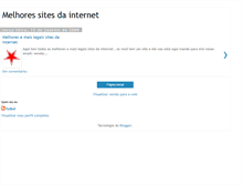 Tablet Screenshot of melhoressitesdainternet.blogspot.com