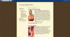Desktop Screenshot of femaleindianbabes.blogspot.com