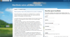 Desktop Screenshot of manifiestosobreperdidasprevistas.blogspot.com