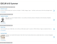 Tablet Screenshot of edcur610summer.blogspot.com