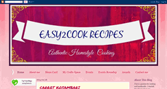 Desktop Screenshot of easy2cookrecipes.blogspot.com