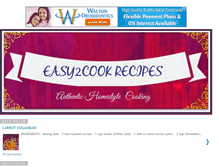 Tablet Screenshot of easy2cookrecipes.blogspot.com