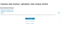 Tablet Screenshot of calcolaratamutuo.blogspot.com